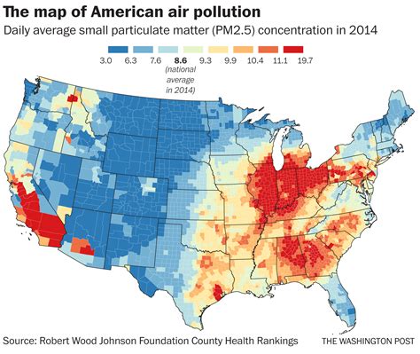 Air Pollution Map United States