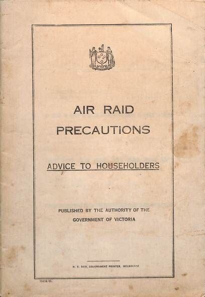 Air Raid Precautions Advice to Householders 1941