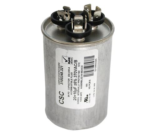 Air conditioner capacitor replacement. Carrier P291-7074R - 70 + 7.5 uF MFD x 440 VAC Genteq Replacement Dual Capacitor Round # C47075R / 27L1099: Amazon.com: Industrial & Scientific ... VEXUNGA 70/7.5 uF 70+7.5 MFD 370V or 440V Dual Run Start Round A/C Capacitor CBB65 CBB65B Air Conditioner Capacitors for AC Unit Fan Motor Start or Heat Pump … 