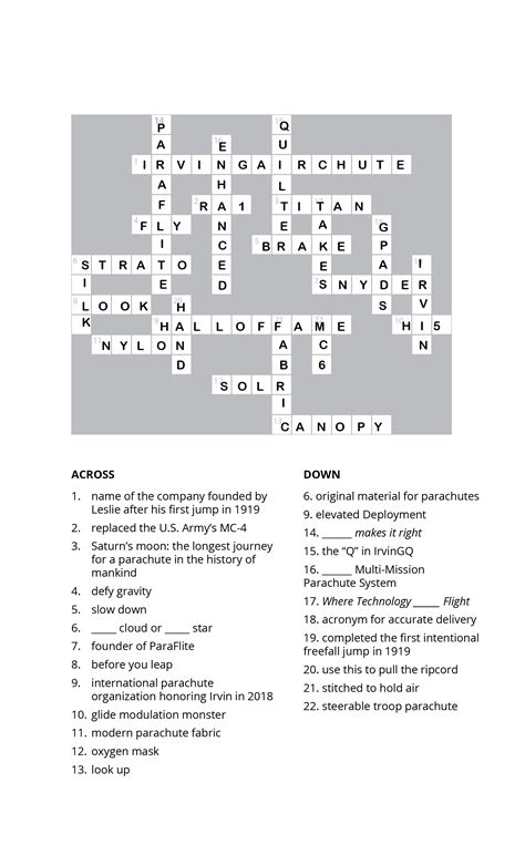 Air delivery of personnel equipment or supplies crossword clue. We found 2 answers for the crossword clue Weapons supply. If you haven't solved the crossword clue Weapons supply yet try to search our Crossword Dictionary by entering the letters you already know! (Enter a dot for each missing letters, e.g. “P.ZZ..” will find “PUZZLE”.) Also look ... 