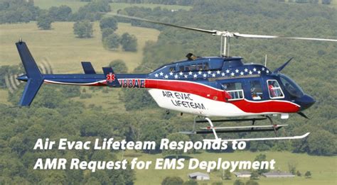 Air evac links. Air Evac Lifeteam (AEL) is the preeminent provider of air ambulance services to communities in need of advanced emergency health care and rapid medical transport. … 