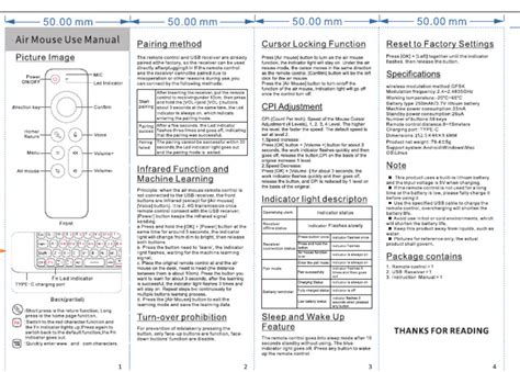 Air fly mouse user manual.  Using Air mouse Air mouse function relies on specific keys...