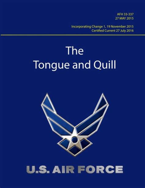 Air force handbook afh 33 337 the tongue and quill and air force manual afm 33 326 communications and information. - Repair manual for toyota forklift fgc15.