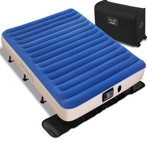 This item: Ivation EZ-Bed (Full Size) Air Mattress with Frame & Rolling Case, Self Inflatable, Blow Up Bed Auto Shut-Off, Comfortable Surface AirBed, Best for …. 
