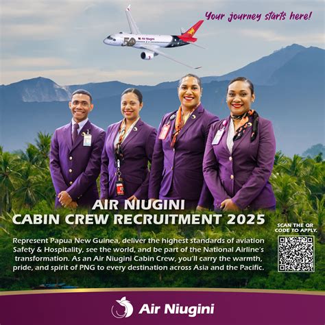 Air niugini cabin crew recruitment 2025 application form. .  ...