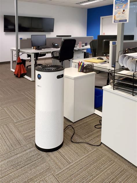 Air purifier for office. Air purifiers employing HEPA filters -- defined by the US Department of Energy as high-efficiency particulate air filters that are capable of removing at least 99.97% of airborne particles with a ... 