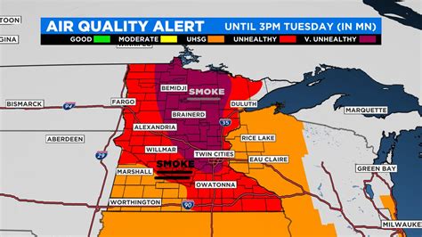 Air quality alert extended into Tuesday for Twin Cities, other areas of the state