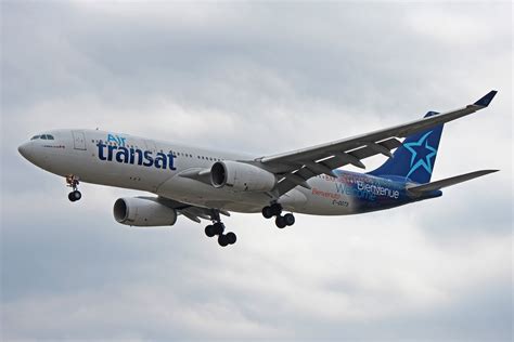 Air transit. The airline, which was founded in 1986, flies to more than 80 destinations, including about 20 domestic airports. International destinations include North America, Central America, the Caribbean and Europe. Air Transat's fleet of 25 planes are primarily configured with two classes of service (Club Class, or Business Class, and Economy Class ... 