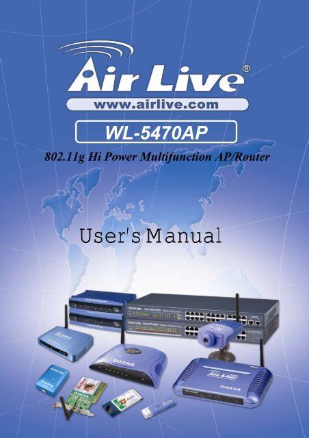 AirLive WL 5470AP Manual