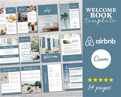 Airbnb welcome template free.  Complete with examples, customizable sections, and profes...