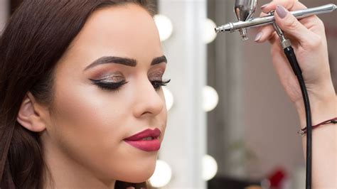Airbrush make up. Unlike traditional makeup, Dinair Airbrush spray on makeup produces a fine mist that enables the makeup to sit evenly on your skin. Airbrush foundation makeup ... 