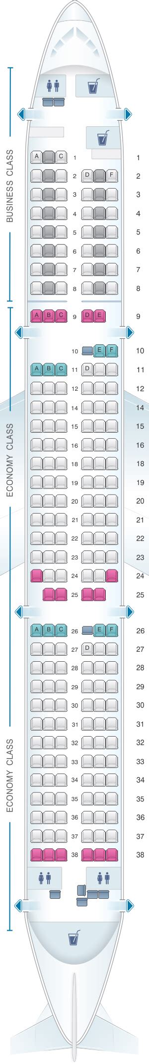 Airbus 321 seat map. The knee crunchers in row 17 and up are impossible seats for overnight sleeping. In row 13, at least, both the center and window seats have utility boxes that reduce legroom so stick to the aisle if you want a full, under-seat space for your legs. Submitted by SeatGuru User on 2017/09/18 for Seat 12C. 