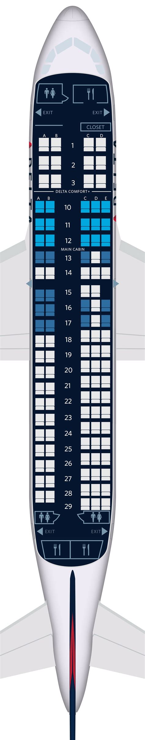 Narrative: Airbus A220 2019-present · Delta.com: A220-100 seat map · Delta News Hub: Video of Delta's A220-100 induction · Airbus.com: A220 development,&nb...