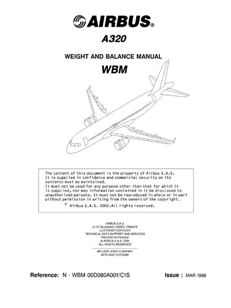 Airbus a320 weight and balance manual. - Bizerba pro 7500 scale operating manual.