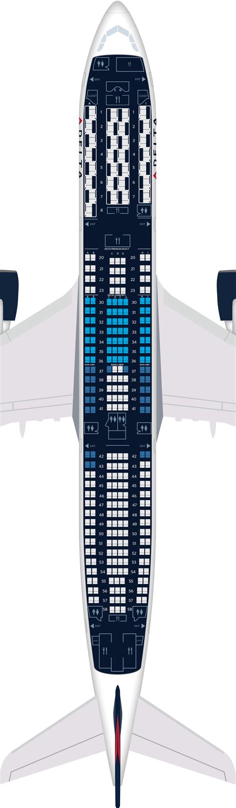 With the introduction of the Airbus A330-900neo, Delta has rolled out its best Premium Select product to date, joining cabins on the retrofitted Boeing 777, ... While Premium Select seats on Delta's A330-900neo are 18.5 inches wide with 38 inches of pitch and 7 inches of recline, Comfort+ and Main Cabin seats on the same aircraft are 18 inches .... 