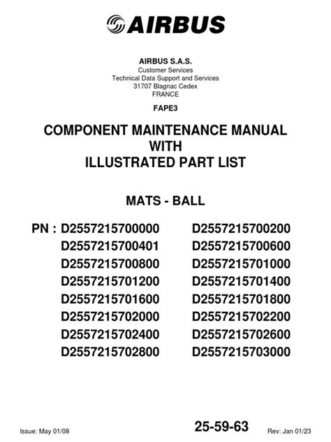 Airbus component maintenance manual revision index. - Passaggi di studi sociali per il 2 ° grado.