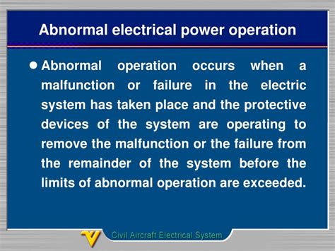 Aircraft Electrical System Abnormal Procedures