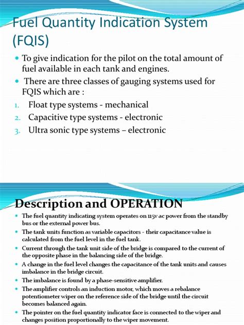 Aircraft Fuel Indication Systems Explained