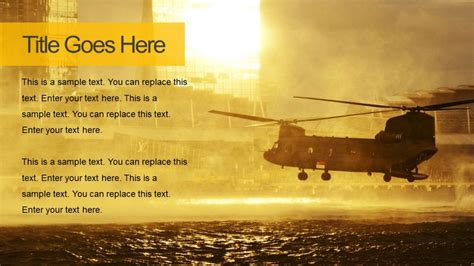 Aircraft Layout of PowerPoint SlideModel