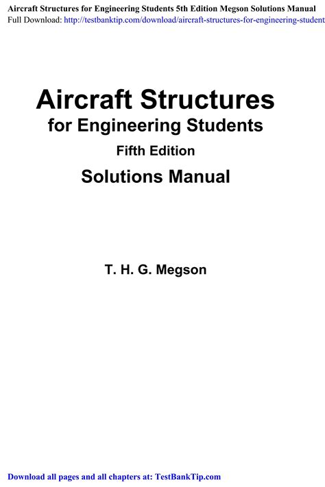 Aircraft structures for engineering students solutions manual. - Guía de estimulación de amsco apush.
