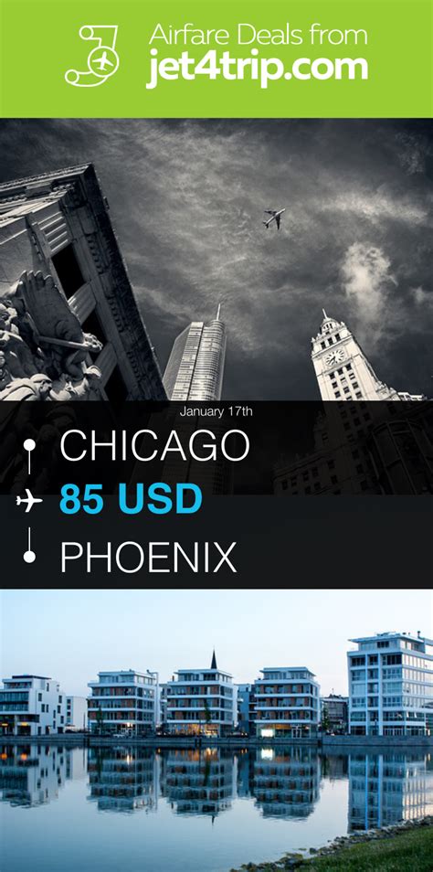  Yes. Over 20 direct flights from Chicago to Phoenix were found in the last week, with better deals found between $100 and $78. How much does a last minute flight from Chicago to Phoenix cost? $100 is the best price for last minute Chicago to Phoenix flights. Priceline has found over 20 Chicago - Phoenix flights departing in the next week. .
