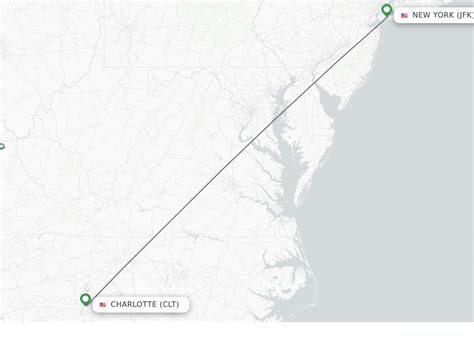 The best way to get from Charlotte Airport (CLT) to New York JFK Airport (JFK) is to fly which takes 1h 54m and costs $110 - $600. Alternatively, you can train, which costs $35 - $230 and takes 14h 32m, you could also bus via Washington Plz / Washington Plz, which costs $45 - $170 and takes 15h 33m..