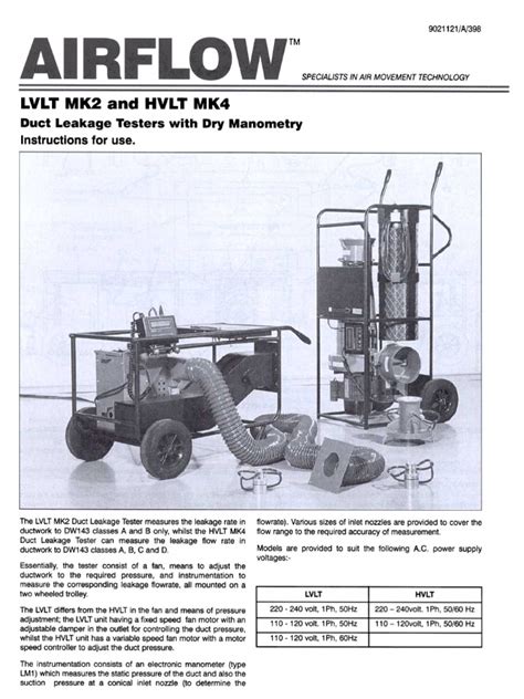 Airflow Hvlt Lvlt Lm1 User Manual