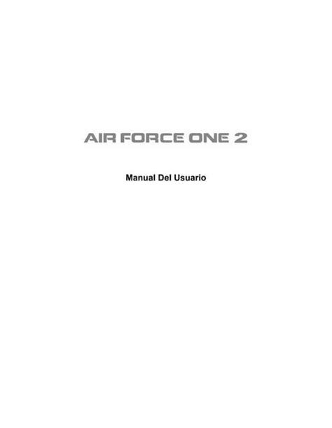 Airforceone 2 User Manual