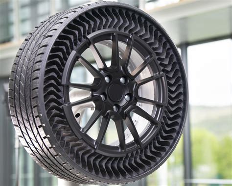 Airless car tires. NASA’s latest innovation is based on an idea that has been around for years, the airless tire, but uses shape-memory alloys as radial stiffening elements to maximize the advantages and capabilities. 