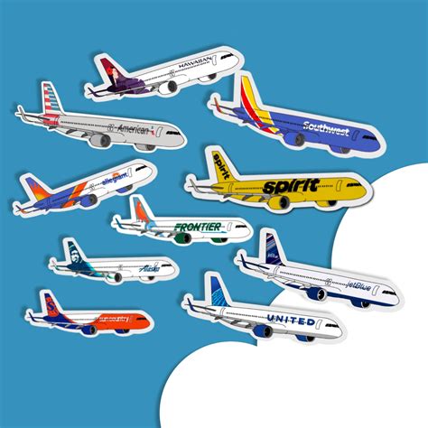 Airline Flight Sticker - Etsy