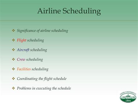 Airline Scheduling: An Overview Transportation Science - INFORMS