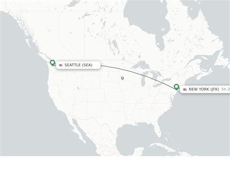  The cheapest return flight ticket from Seattle to New York found by KAYAK users in the last 72 hours was for C$ 291 on Alaska Airlines, followed by Frontier (C$ 315). One-way flight deals have also been found from as low as C$ 149 on Alaska Airlines and from C$ 149 on JetBlue. 