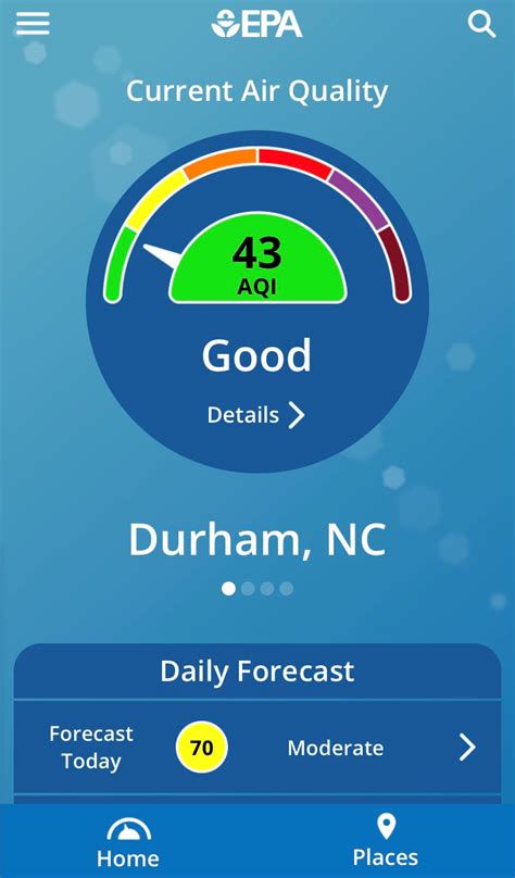 Airnow. gov. The AQI is an index used by EPA to communicate information about outdoor air quality and health. AQI values are reported on EPA’s AirNow website. The AQI includes six color-coded categories, each corresponding to a range of index values. The higher the AQI value, the higher the concentration of outdoor air pollution and the greater the health concern. 
