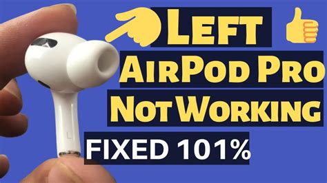 Left AirPod making high pitched noise wh