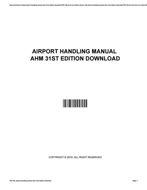 Airport handling manual ahm 31st edition download. - Manual for rational combi oven mod scc101.