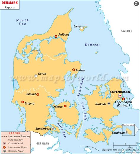 Airports in Denmark, List of Denmark Airports By City