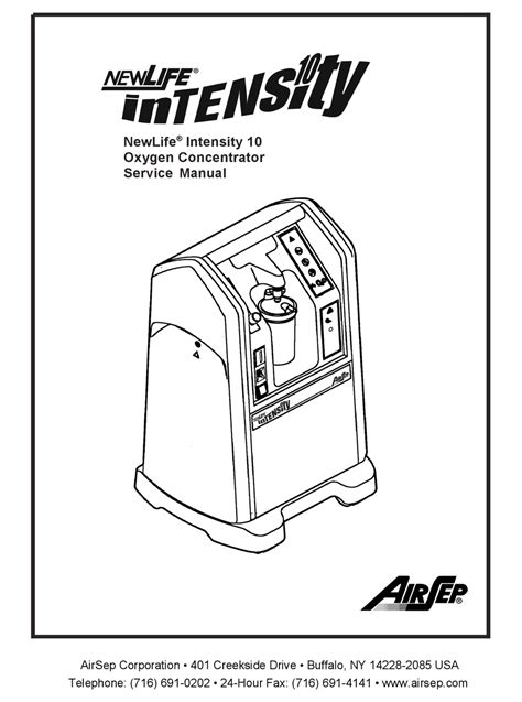 Airsep newlife intensity 8 service manual. - Thermo king md 2 sr service manual.