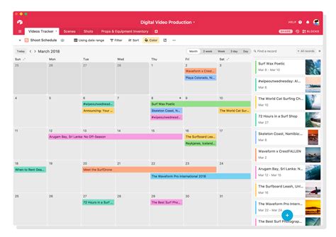 Airtable Schedule Template