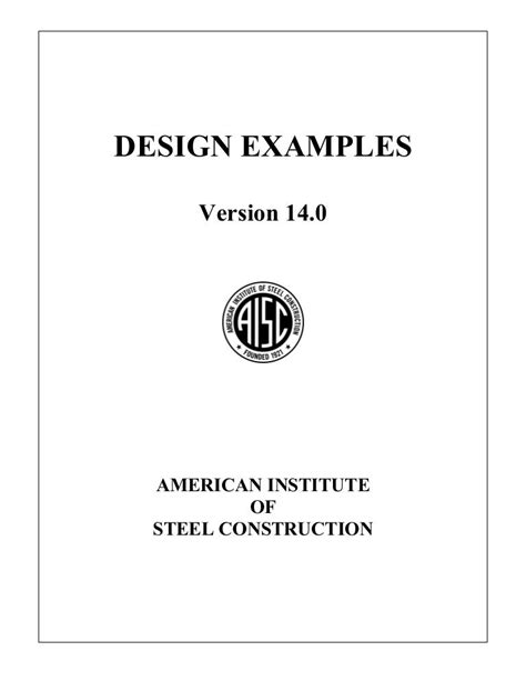 Aisc manual for design examples and. - Augustine s em city of god em cambridge critical guides.