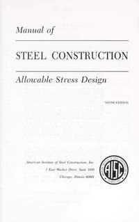 Aisc manuale di costruzione in acciaio ammissibile stress design. - Fünf geschichten aus dem östlichen nordland..