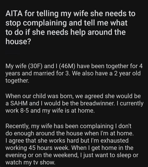 "AITA for not telling my wife "the real reason" why I married her?" Firm-Ad374. About 14 years ago, I (M42 today) got my Masters degree in Engineering but was struggling to find work. I did eventually land a job working for a medium-sized company, but even then I was still struggling financially as I owed so much debt in student loans and .... 