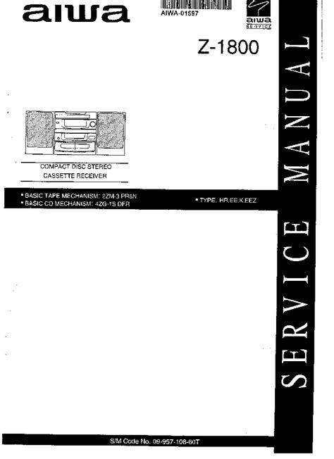 Aiwa z 1800 service manual download. - Case ih 895 manuale di riparazione.