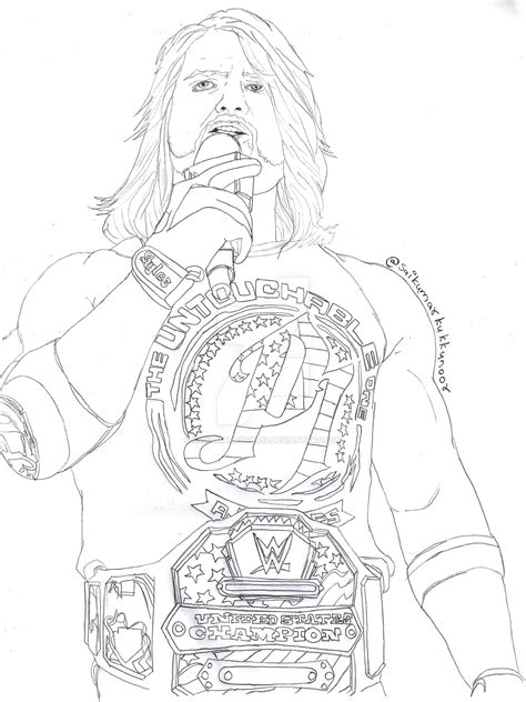 Aj Styles Coloring Pages Coloring Pages