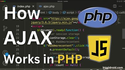 Ajax using jquery in php