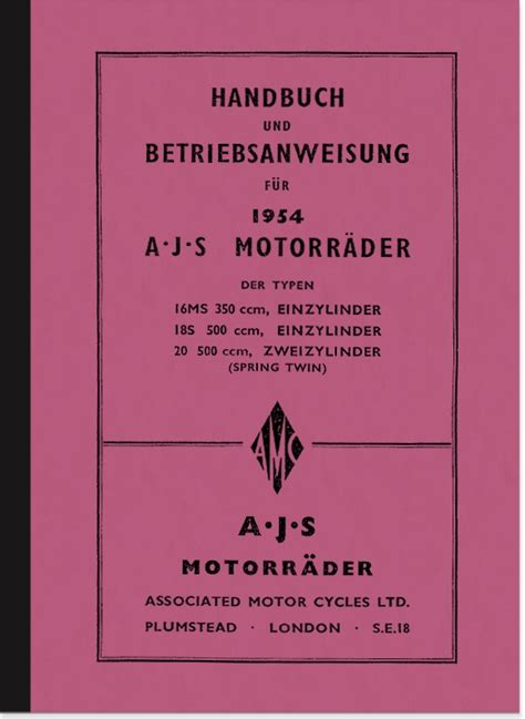 Ajs 16 18 20 30 service manual 1956. - Manual for maytag washing machine model number mvwc415ew1 centennial.