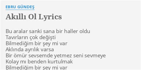 Akıllı ol Bu aralar Sanki sana bir Damar Sarki Sözleri Facebook. 