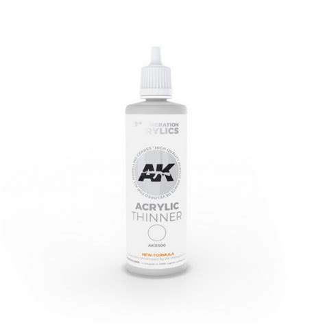 Ak interactive acrylic.  AK-11500-Acrylic-Thinner- (3rd-Generation)- (100mL) jetzt nur ...