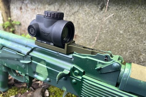 Ak rear sight red dot mount.  The unique design allows both The Attero Arms Op...
