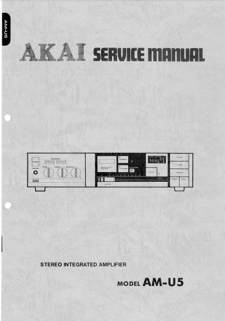 Akai AM U5 Service Manual pdf