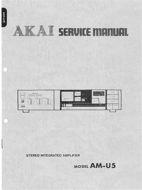 Akai AM U5 Service Manual pdf